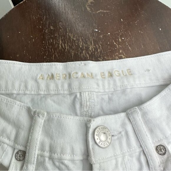 American Eagle 90’s straight Jeans white Size 2 Regular - Picture 6 of 9